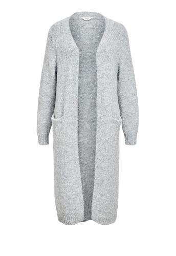 Tröjor/Koftor - Objmilu long cardigan – Medium grey